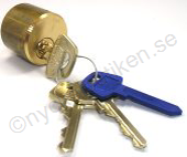 Assa låscylinder d12 1211 rund utsida