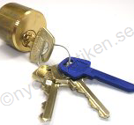 Assa låscylinder d12 1211 rund utsida